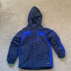 Like New Land's End Kids Squall Waterproof Insulated Winter Jacket in Navy/Blue